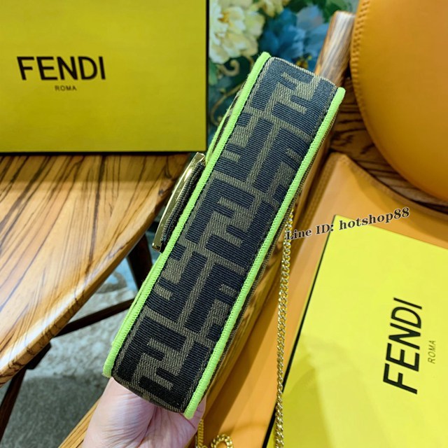 FENDI精品包包 芬迪FF Baguette法棍包 Fendi經典長方形款老花女包 fdzg2516